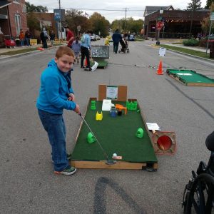 Maker Challenge mini-golf hole at Putt Putnam County 2023