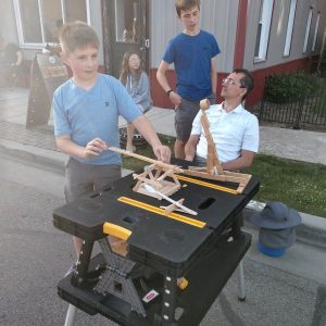 Testing a catapult