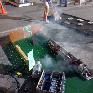 Laser Alert! mini-golf hole at the 2025 Putt Putnam County in Greencastle Indiana.