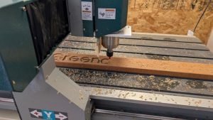 Making Pickets for the Emerald Park on a CNC machine.