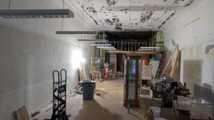 Renovation work on the new Castlemakers location